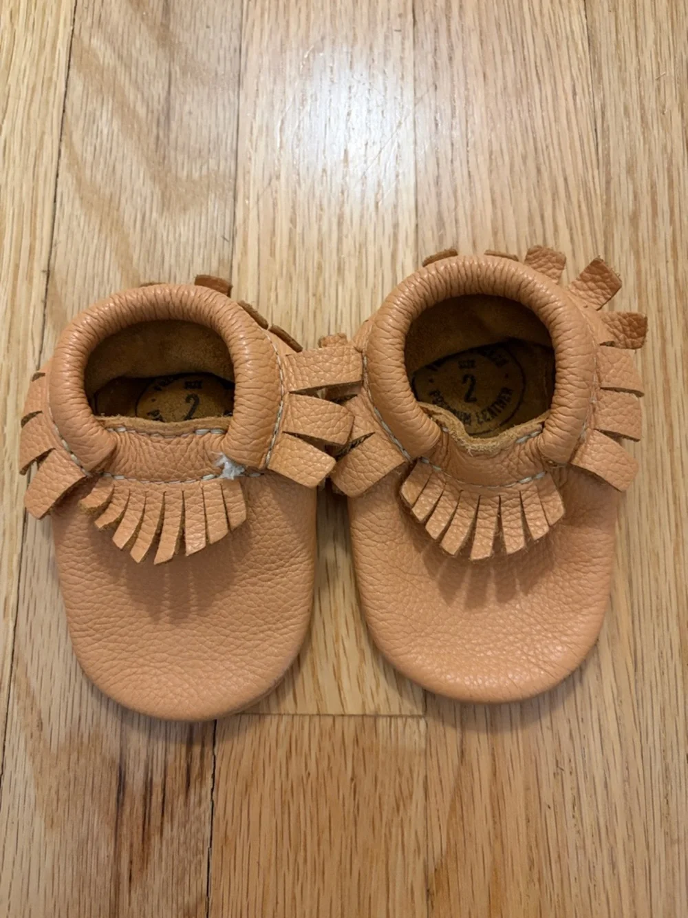 Freshly Picked Moccasins in Tan - Soft Leather Kids Shoes